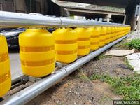 Malaysia thí điểm rào chắn giao thông an toàn dạng trụ xoay